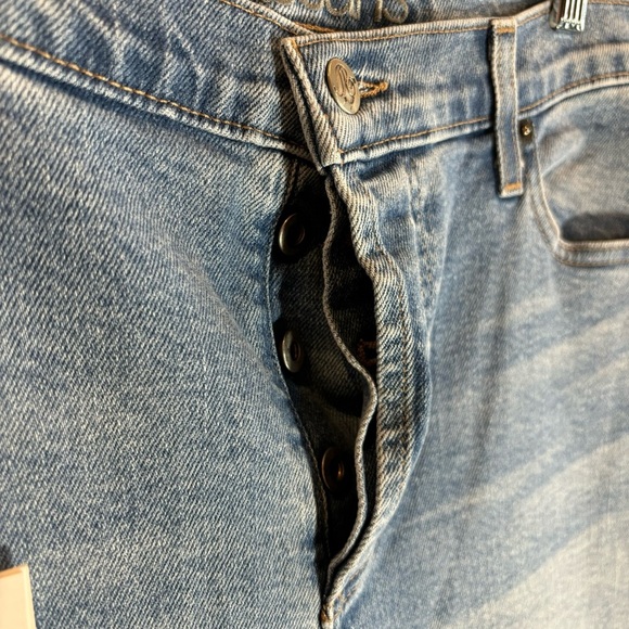 YOGA JEANS Sz 32 Jeans Button Fly Mid-Wash Mom Or Boyfriend Style NEW WITH TAGS - Picture 6 of 12